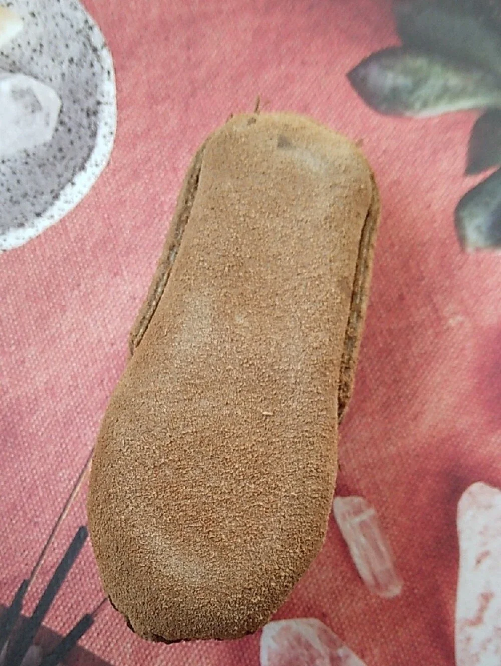 Minnetonka Brown Suede Moccasin Keychain